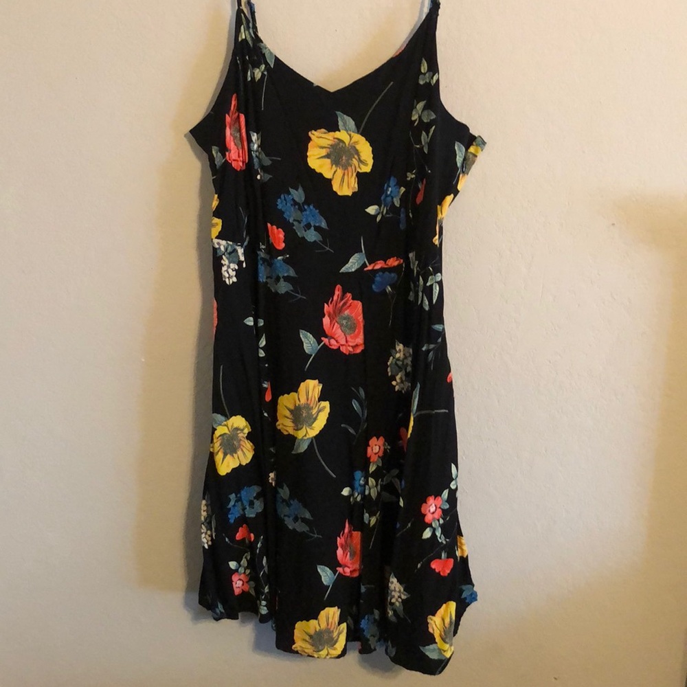 Spaghetti strap floral dress